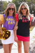 It's Game Day Sequin Patch Top - Jess Lea Boutique