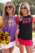It's Game Day Sequin Patch Top - Jess Lea Boutique