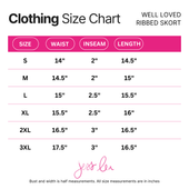 PREORDER Well Loved Ribbed Skort- Chestnut - Jess Lea Boutique