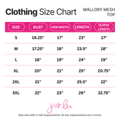Mallory Mesh Glitter Top, Magenta - Jess Lea Boutique