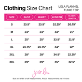 PREORDER Lola Flannel Tunic Top- Brown - Jess Lea Boutique