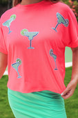 Margaritaville Sequin Patch Top