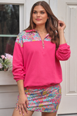 Mia Printed Pullover- Falling for Florals