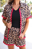 Savannah Textured Ric Rac Set, Leopard - Jess Lea Boutique