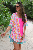 Time To Tango Coverup, Pink - Jess Lea Boutique