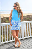 Watercolor Blossom Skort