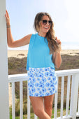 Watercolor Blossom Skort
