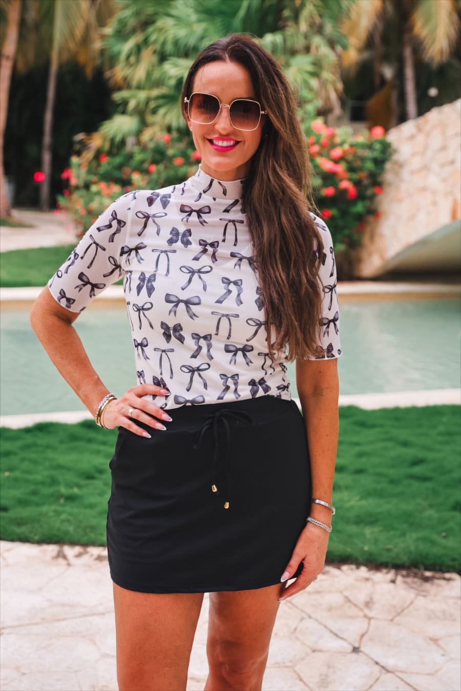 After Dark Black Skort - Jess Lea Boutique