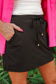 After Dark Black Skort - Jess Lea Boutique