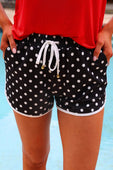 After Dark Polka Dot Everyday Shorts - Jess Lea Boutique