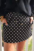 After Dark Polka Dot Skort - Jess Lea Boutique