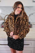PREORDER-After Midnight Faux Fur Leopard Jacket - Jess Lea Boutique