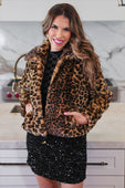 PREORDER-After Midnight Faux Fur Leopard Jacket - Jess Lea Boutique