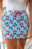 All American Cherry Skort - Jess Lea Boutique
