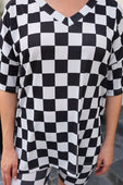 All Day Biker Set- Checkerboard Checkered - Jess Lea Boutique