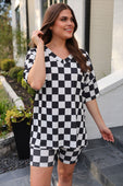 All Day Biker Set- Checkerboard Checkered - Jess Lea Boutique