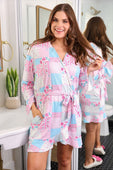Almost Ready Ribbed Robe- Pink Heirloom Patchwork - Jess Lea Boutique