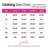 Alyssa Mesh Top- Game Day Leopard - Jess Lea Boutique