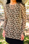 Alyssa Mesh Top- Game Day Leopard - Jess Lea Boutique
