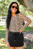 Alyssa Mesh Top- Game Day Leopard - Jess Lea Boutique