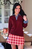 Amber Plaid Skort - Jess Lea Boutique