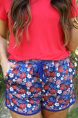 PREORDER-American Honey Floral Drawstring Everyday Shorts