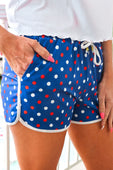 Americana Polka Dot Everyday Shorts - Jess Lea Boutique