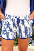 Anchor Harbor Stripes Everyday Shorts - Jess Lea Boutique