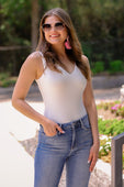 Anna V-Neck Bodysuit - Jess Lea Boutique