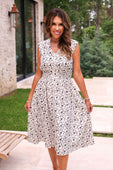 Annie Midi Zipper Dress- So Natural - Jess Lea Boutique