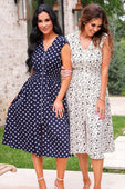 Annie Midi Zipper Dress- So Natural - Jess Lea Boutique