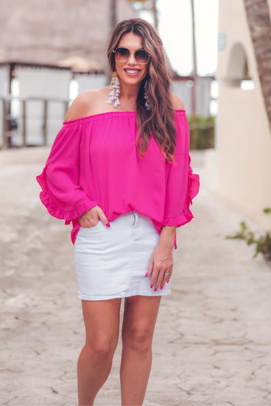 PREORDER-Aurora Off The Shoulder Top