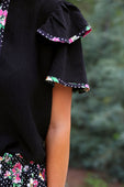 Ava Flutter Sleeve Blouse- Daisy Polka Dot - Jess Lea Boutique