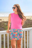 Banks Basic Lettuce Tank- Pink - Jess Lea Boutique
