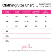 Banks Basic Lettuce Tank- White - Jess Lea Boutique