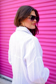 Bay Breeze Button Up Gauze Top