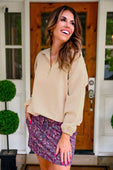 Berry Paisley Skort - Jess Lea Boutique