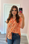 Blissful Break Button Up Top