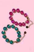 Blue Lagoon Round Crystal Bracelet - Jess Lea Boutique