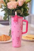 Blushing Blooms Sleek Tumbler - Jess Lea Boutique