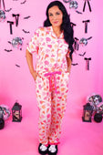 PREORDER- Blushing Pumpkins Ruffle Pajama Set - Jess Lea Boutique