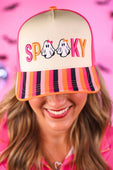 Boo Stripes GiGi Hat - Jess Lea Boutique