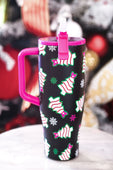 Bow Christmas Treat Snowflake Sleek Tumbler - Jess Lea Boutique