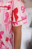 Bow Romance Ruffle Pajama Set - Jess Lea Boutique
