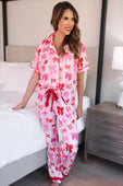 Bow Romance Ruffle Pajama Set - Jess Lea Boutique