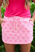 Bow Stripes Skort - Jess Lea Boutique