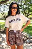 Bow Trim Boxer Shorts- Safari Chic - Jess Lea Boutique