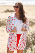 Breezy Tunic Top- Cherry Pop - Jess Lea Boutique