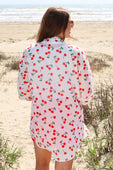 Breezy Tunic Top- Cherry Pop - Jess Lea Boutique