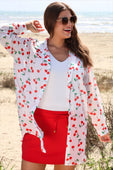 Breezy Tunic Top- Cherry Pop - Jess Lea Boutique